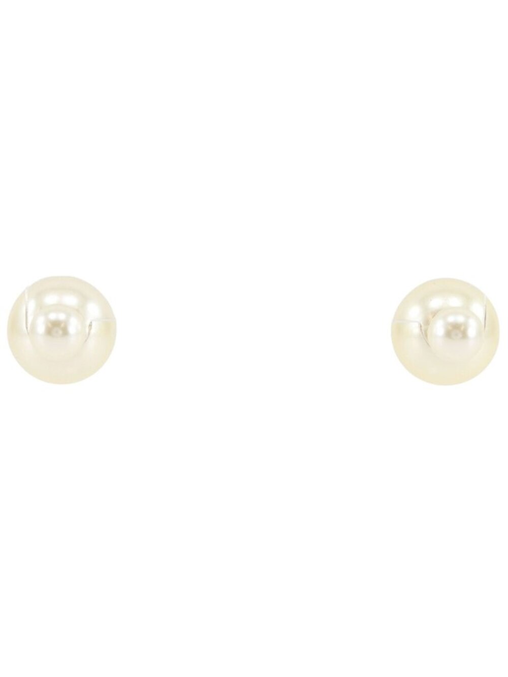 Dior Tribal Faux Pearl White Earrings